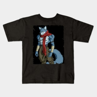 MAN WOLF DRAGON BALL MERCH VTG Kids T-Shirt